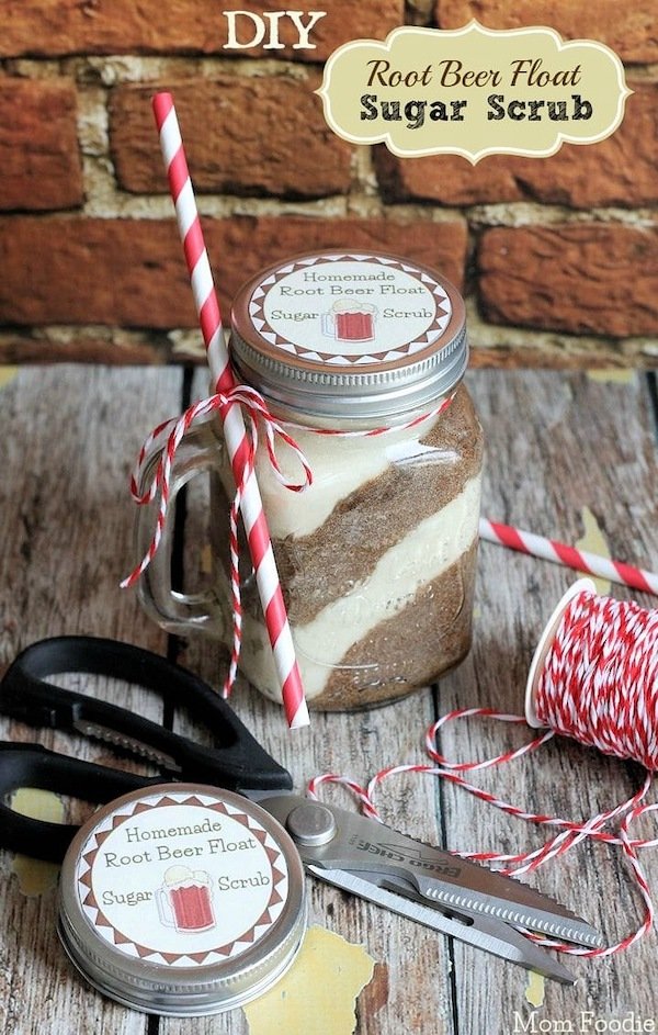 DIY Root Beer Float Sugar Scrub